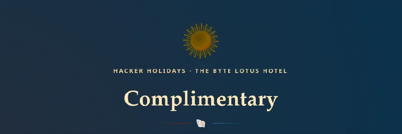 Complimentary room header on TryHackMe