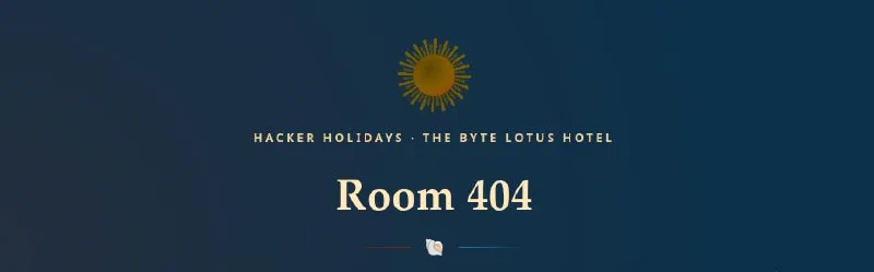 Room 404 header on TryHackMe