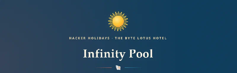 Infinity Pool room banner