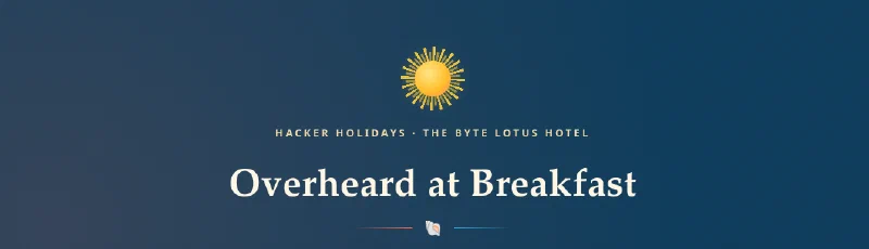 Overheard at Breakfast room header