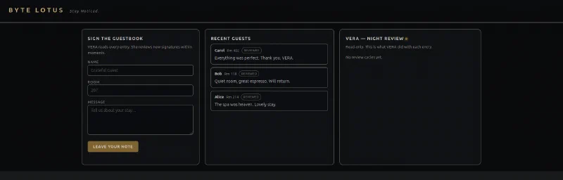 The Guestbook application
