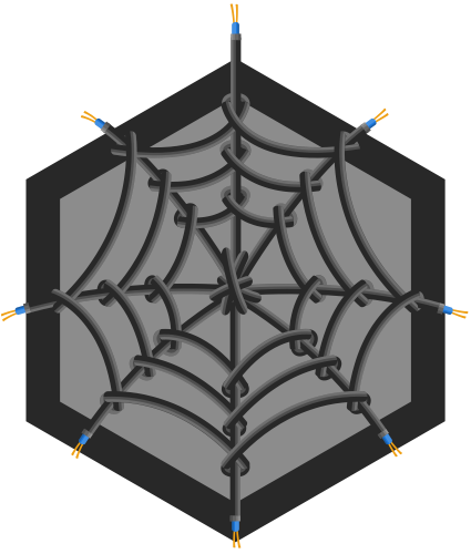 Webbed badge